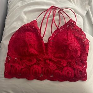 PINK laced bralette